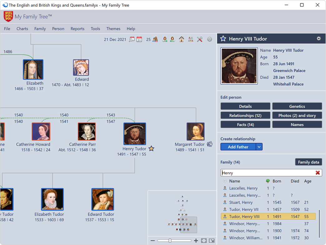 #2. My Family Tree (Windows) 来自: Chronoplex Software