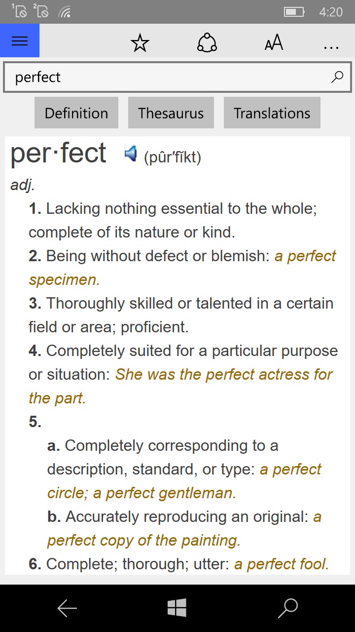 Dictionary. for Windows 10