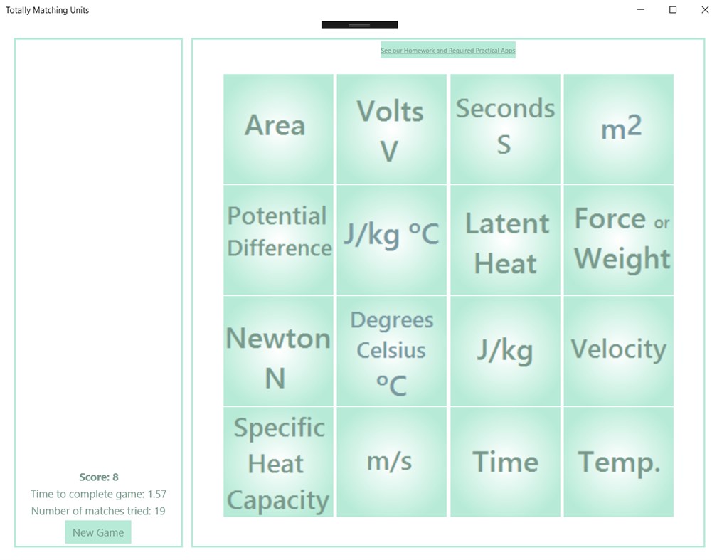 #3. Totally Matching Units (Windows) Podle: TotallyPhysics