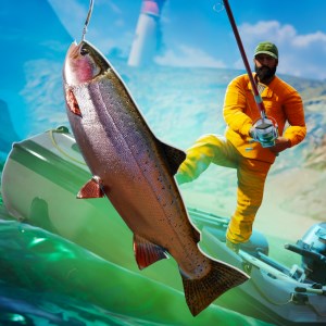 钓鱼模拟器 —在河岸捕鱼大师 · 打猎游戏