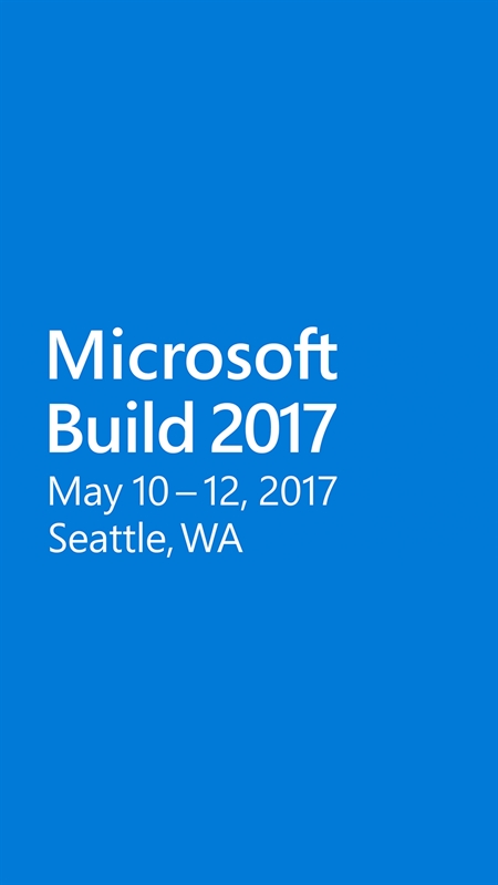Microsoft Build Screenshot