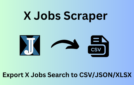 X Jobs Extractor small promo image