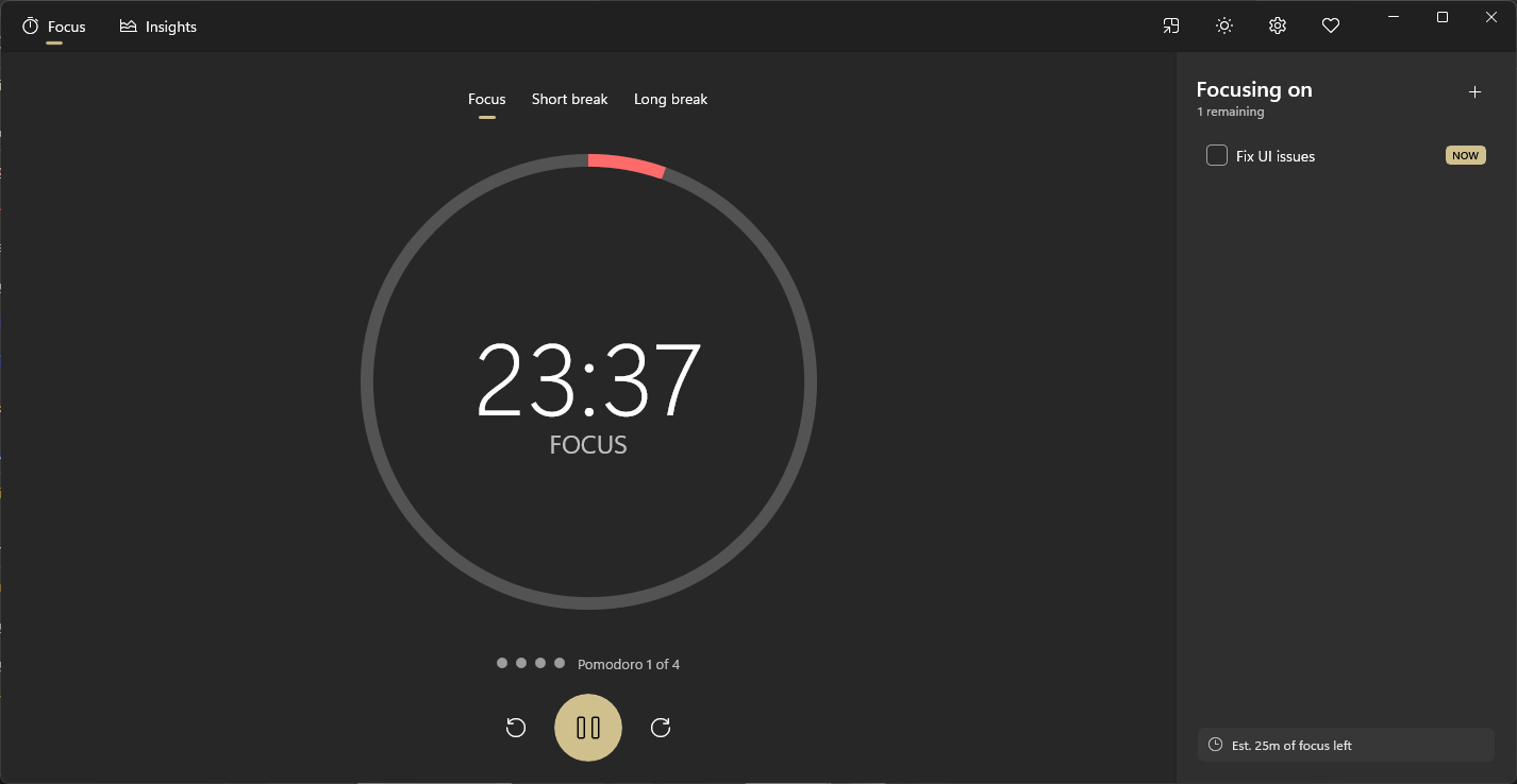 Focus 10 screenshot