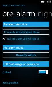 Gentle Alarm Clock Lite screenshot 3