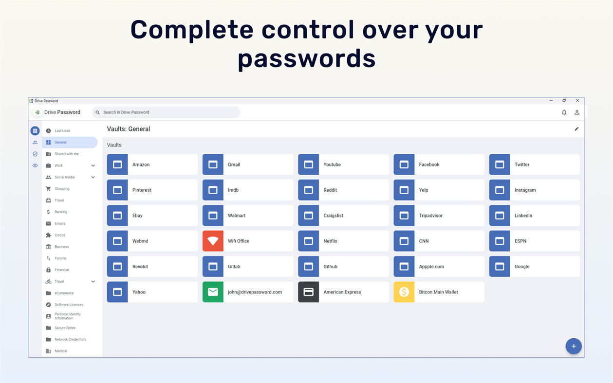 #1. DrivePassword - Password Manager (Windows) 来自: Promotino Ltd.