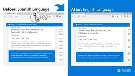 Translator for Microsoft Edge Screenshots 1