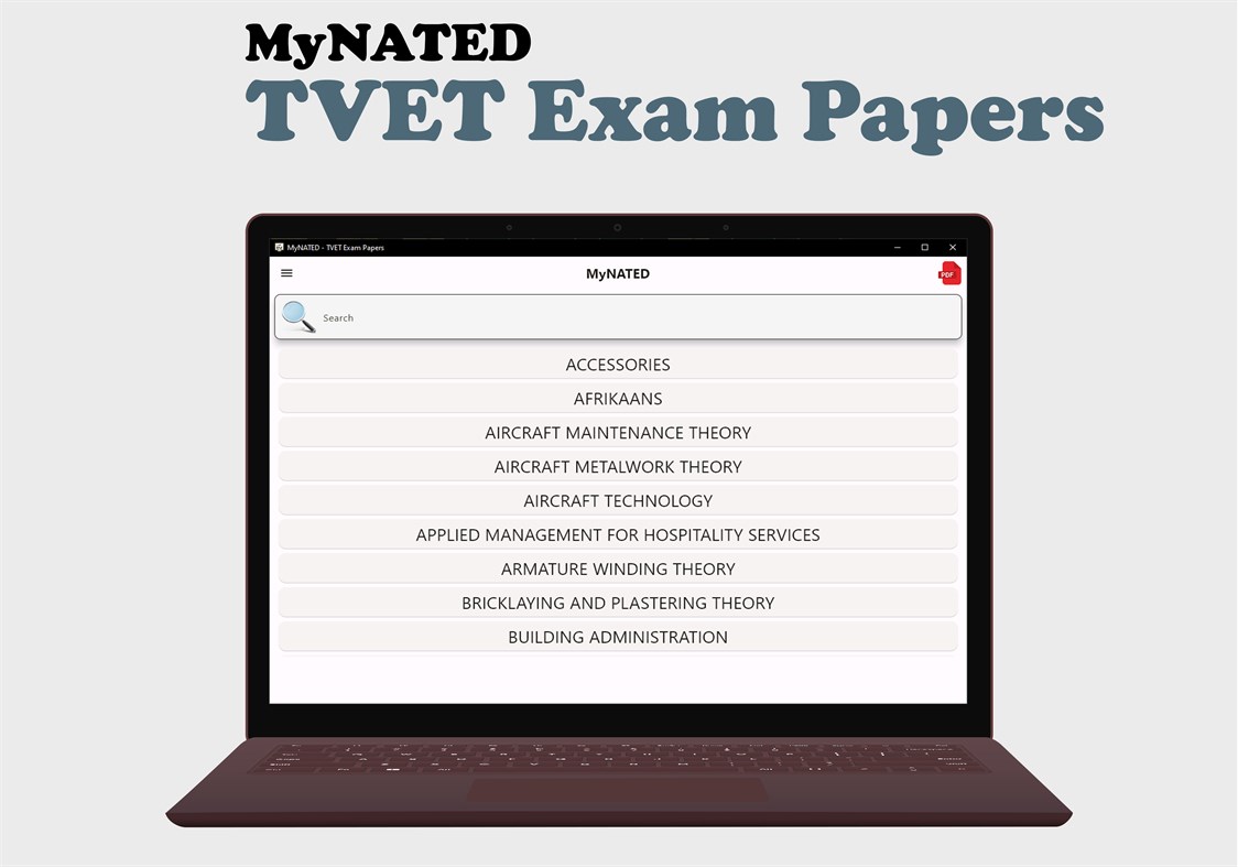 #1. MyNATED - TVET Exam Papers (Windows) 게시자: Ultra-Deep Multimedia