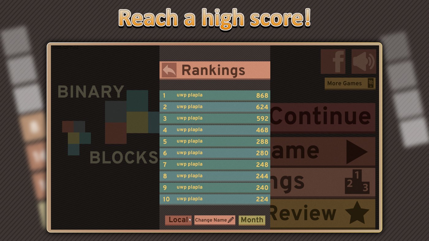 #3. Binary Blocks (Windows) โดย: pMyn Games