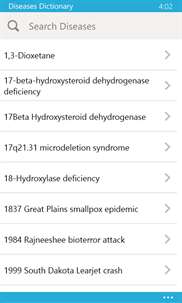 Disease Dictionary screenshot 1