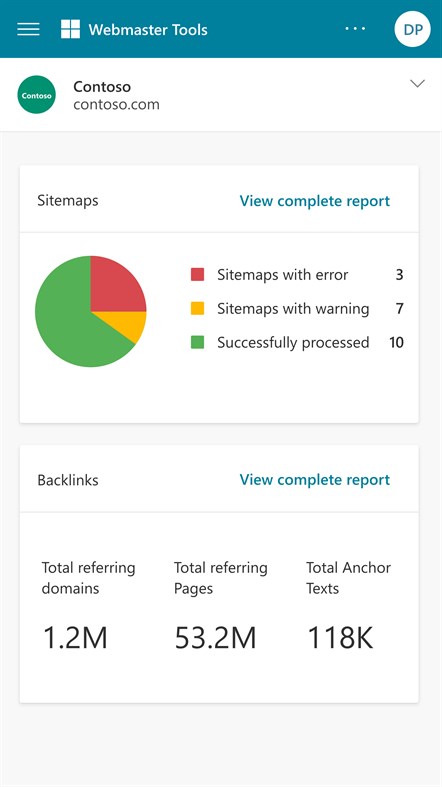 #3. Bing Webmaster Tools (Windows) Podle: Microsoft Corporation