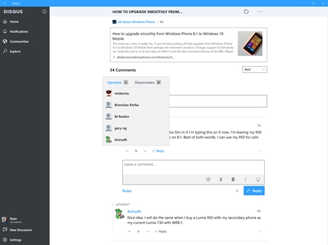 Disqus Screenshot