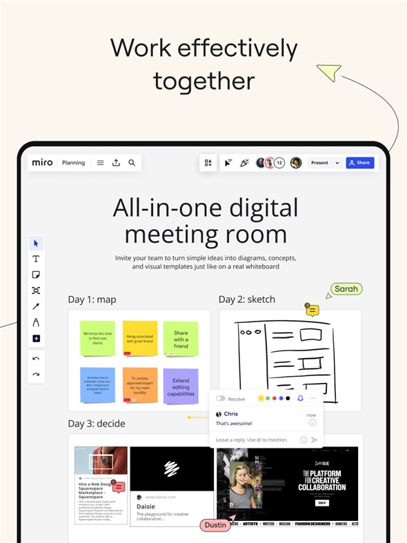#1. Miro: your visual workspace (Windows) By: Miro