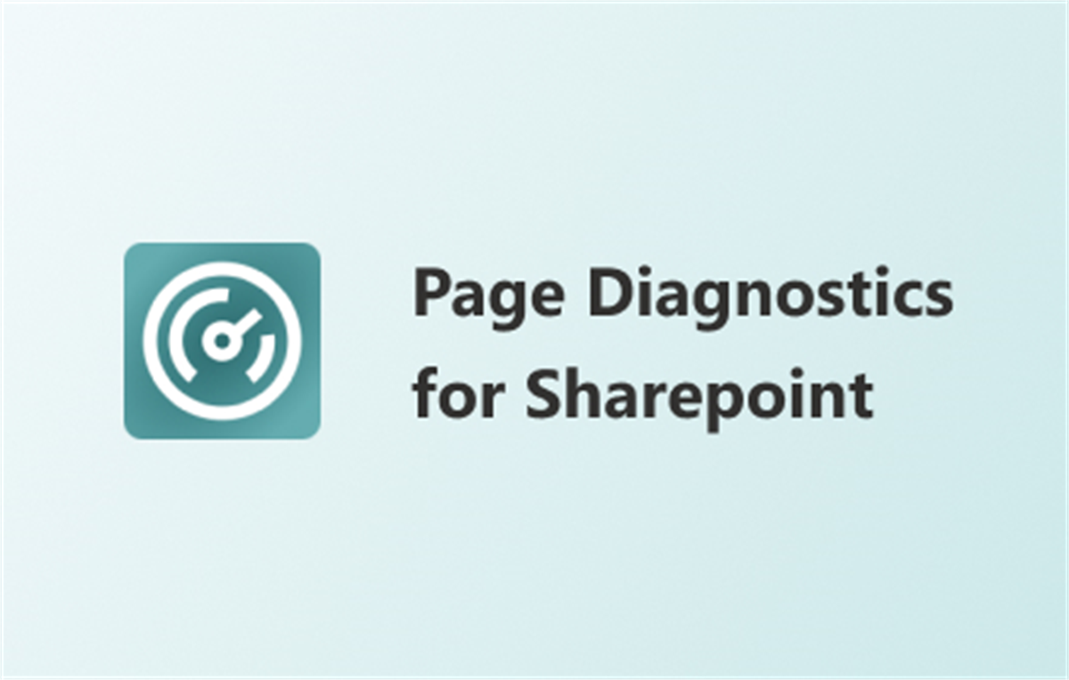 Page diagnostics for SharePoint