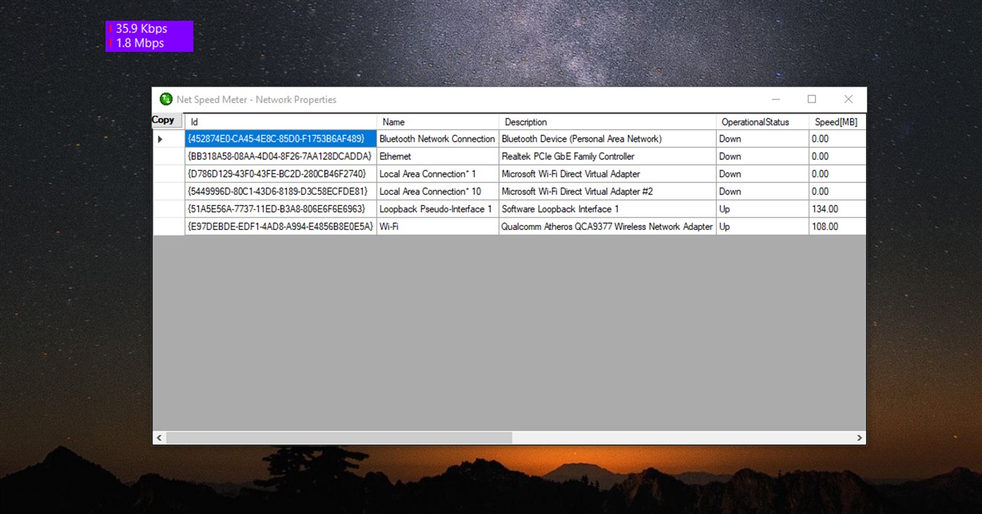 #6. Net Speed Meter (Windows) 由: Zero Byte Software Solutions, zerobytebd.com