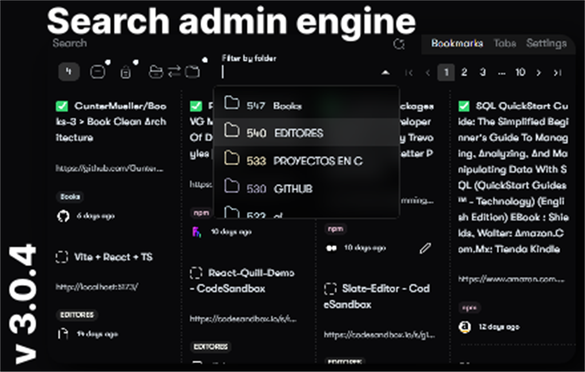 Search & Admin Engine