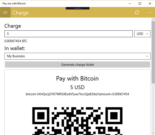 Pay me with Bitcoin screenshot 3
