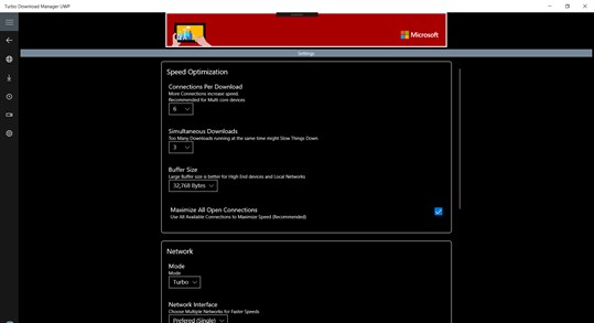 Turbo Download Manager UWP screenshot