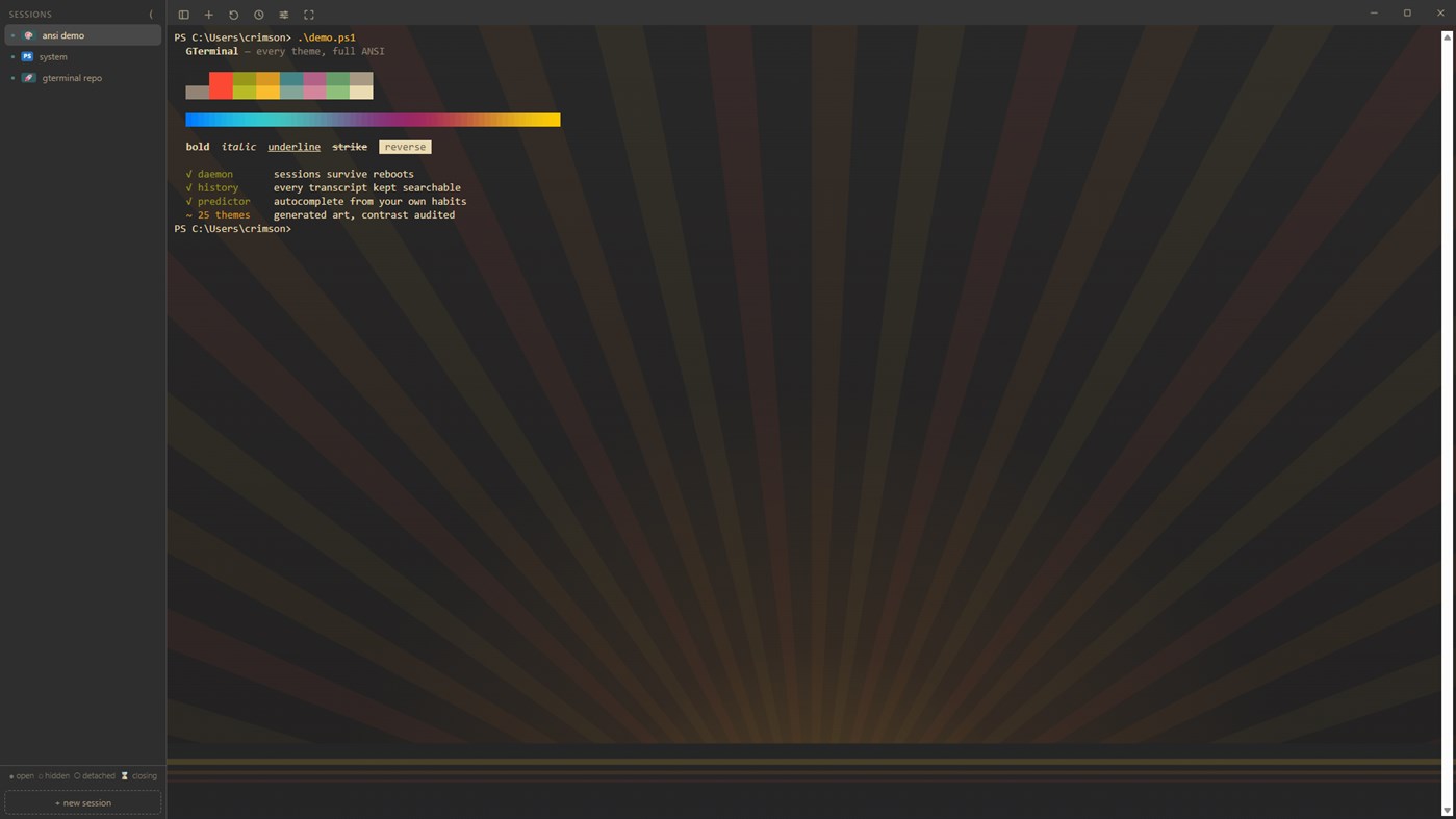 #5. GTerminal (Windows) Ved: Gus Catalano