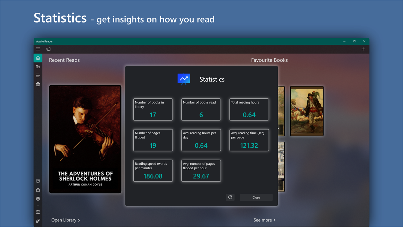 #9. Aquile Reader - Epub Pdf - Modern ebook reader (Windows) 作者: Optimilia Studios
