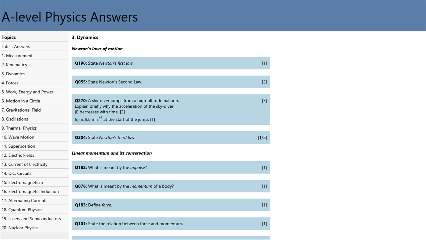 #2. A-level Physics Answers (Windows) Podle: leehy