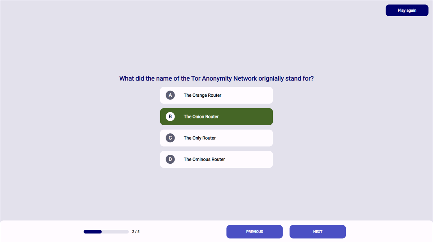 #4. Trivia App (Windows) بواسطة: Javier Ferrer SB