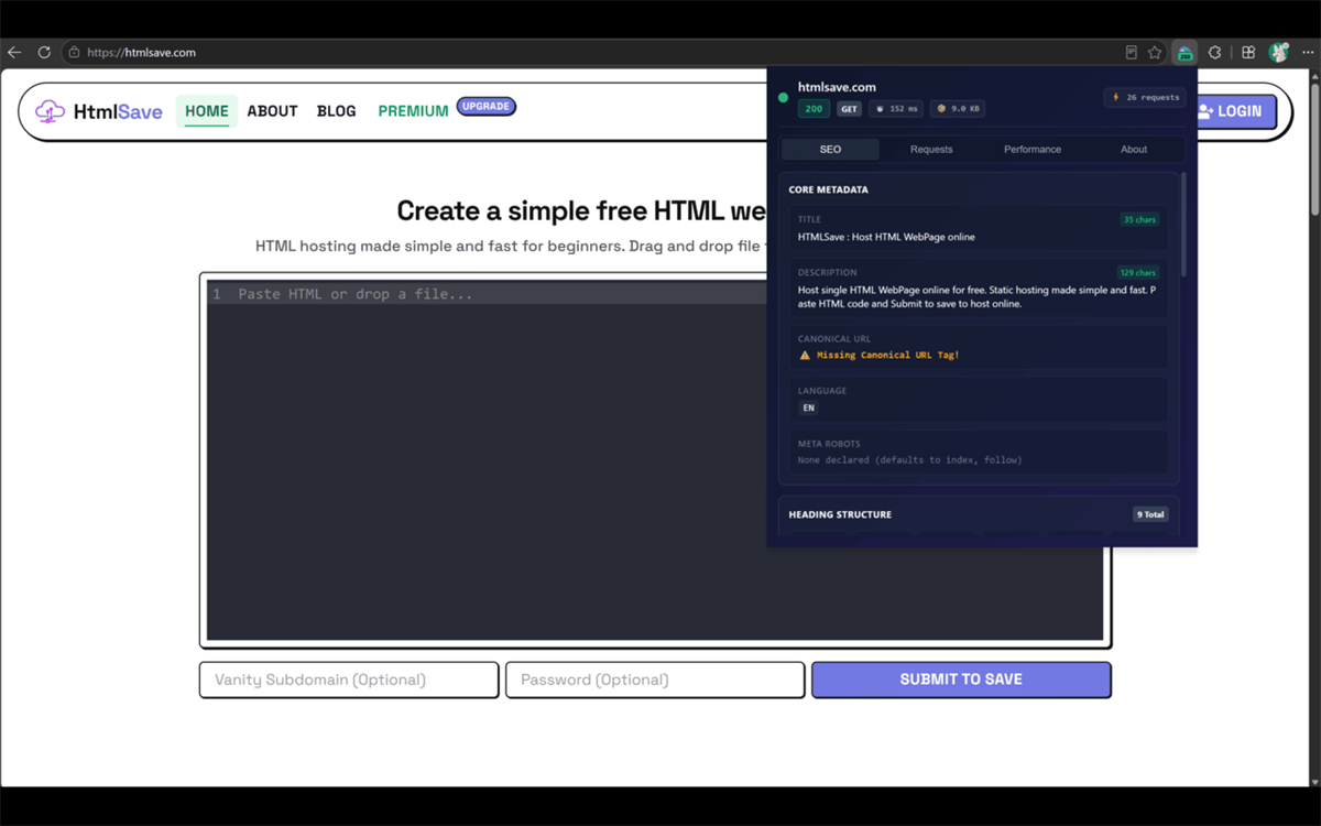 Site Status Inspector