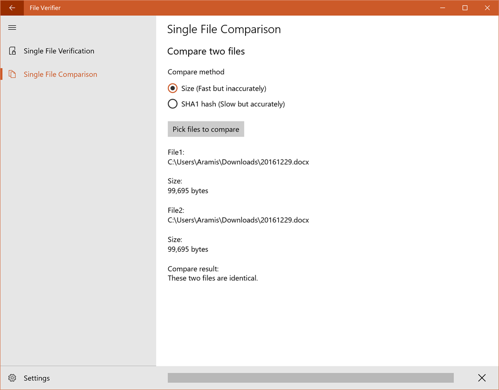#4. File Verifier (Windows) โดย: John Aramis