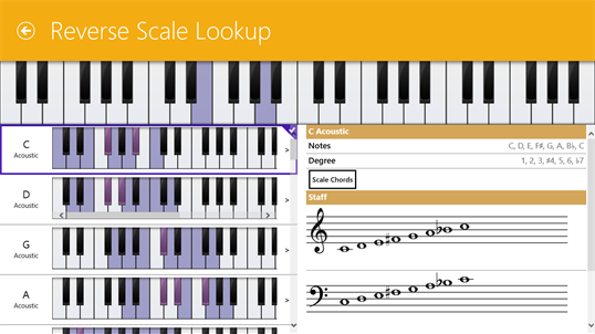 Piano Companion: chords, scales, circle of fifths, progression screenshot 5