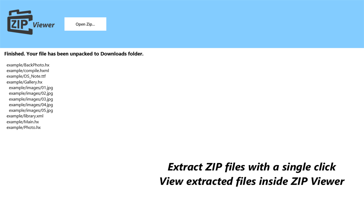 #1. Zip Extractor (Windows) Przez: Ballard App Craftery