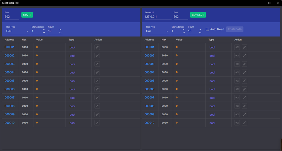 ModbusTCPTool (Windows) Podle: IceSky
