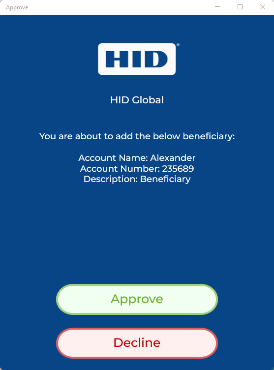 HID Approve (New) screenshot