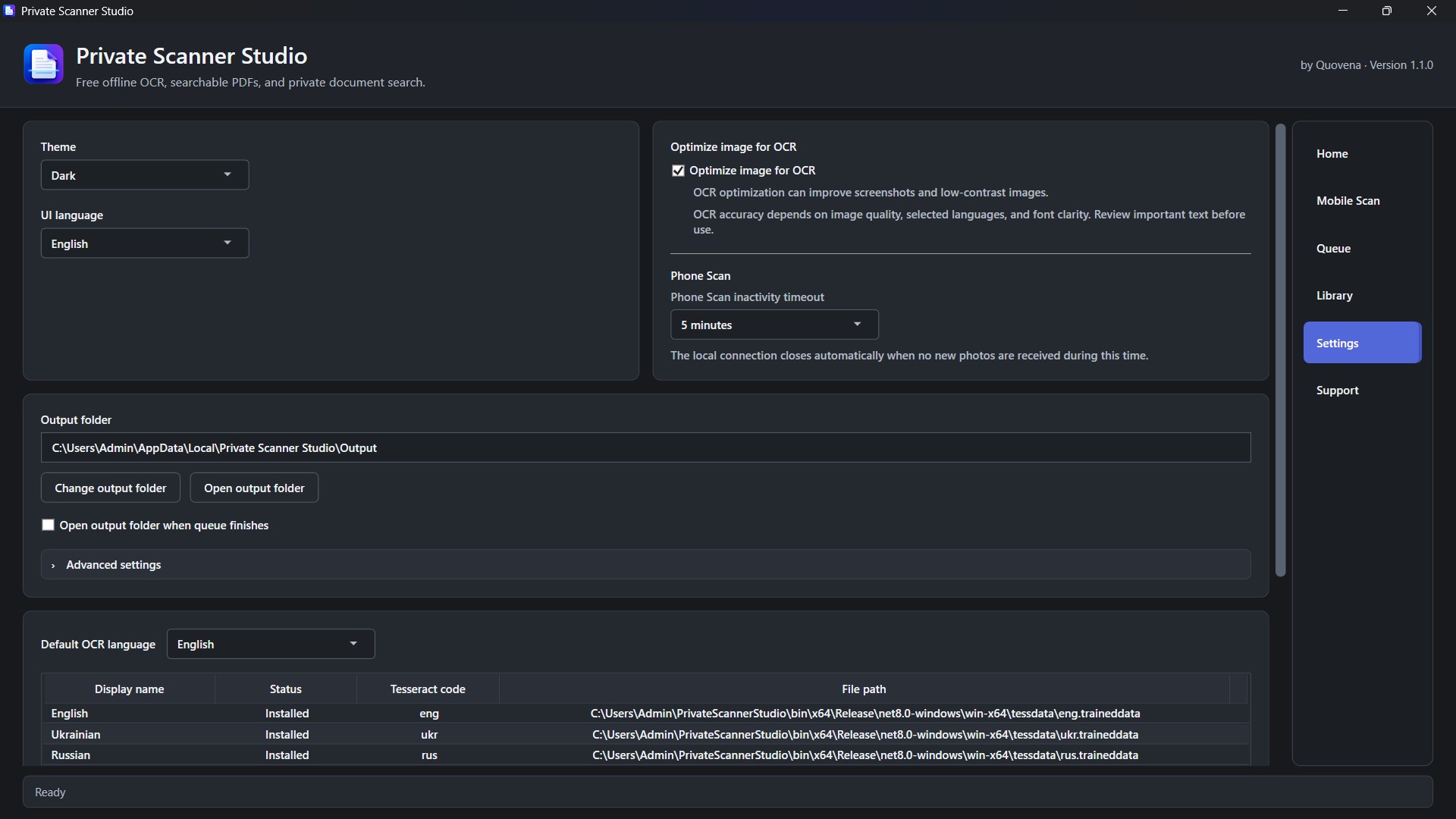 Private Scanner Studio screenshot