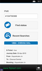 PNR Status Finder screenshot 2