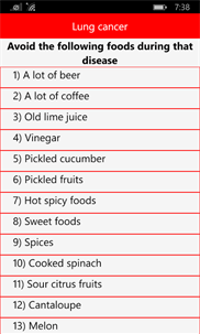Tips Foods Diseases screenshot 6