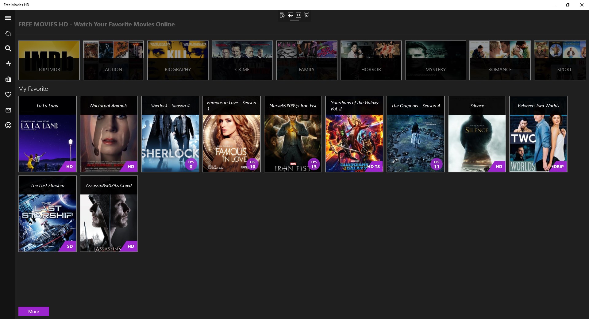 Free Movies Unlimited 2020 for Windows 10