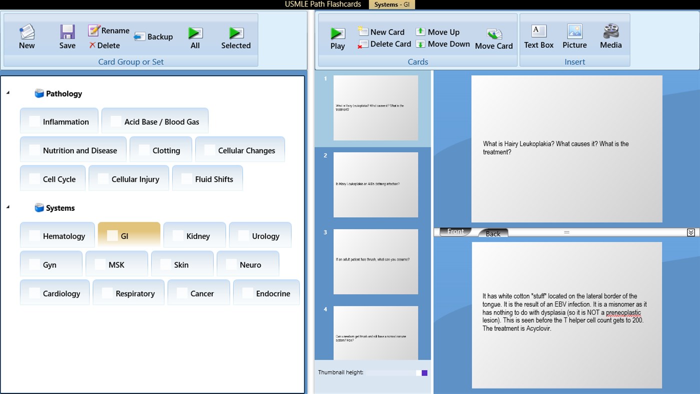 #6. USMLE Step 1 Pathology Flashcards (Windows) Por: Virtual Flashcards