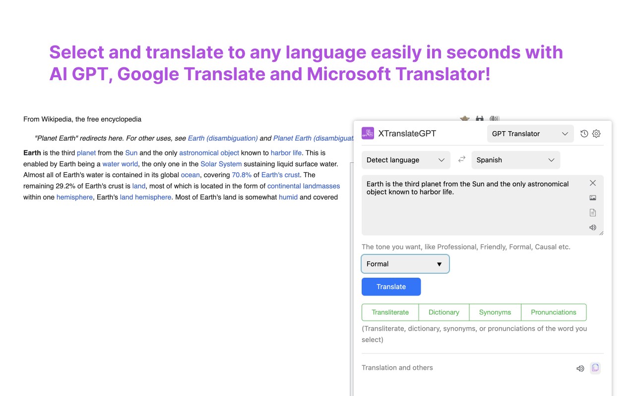 XTranslateAI - Translate All