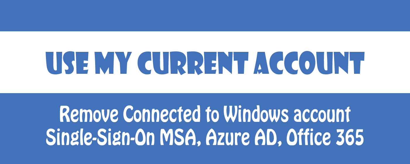Use My Current Account To Login Microsoft SSO promo image