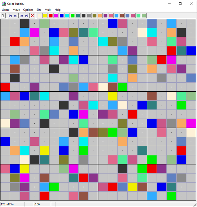 #6. Colour Sudoku (Windows) 来自: Petr Lastovicka