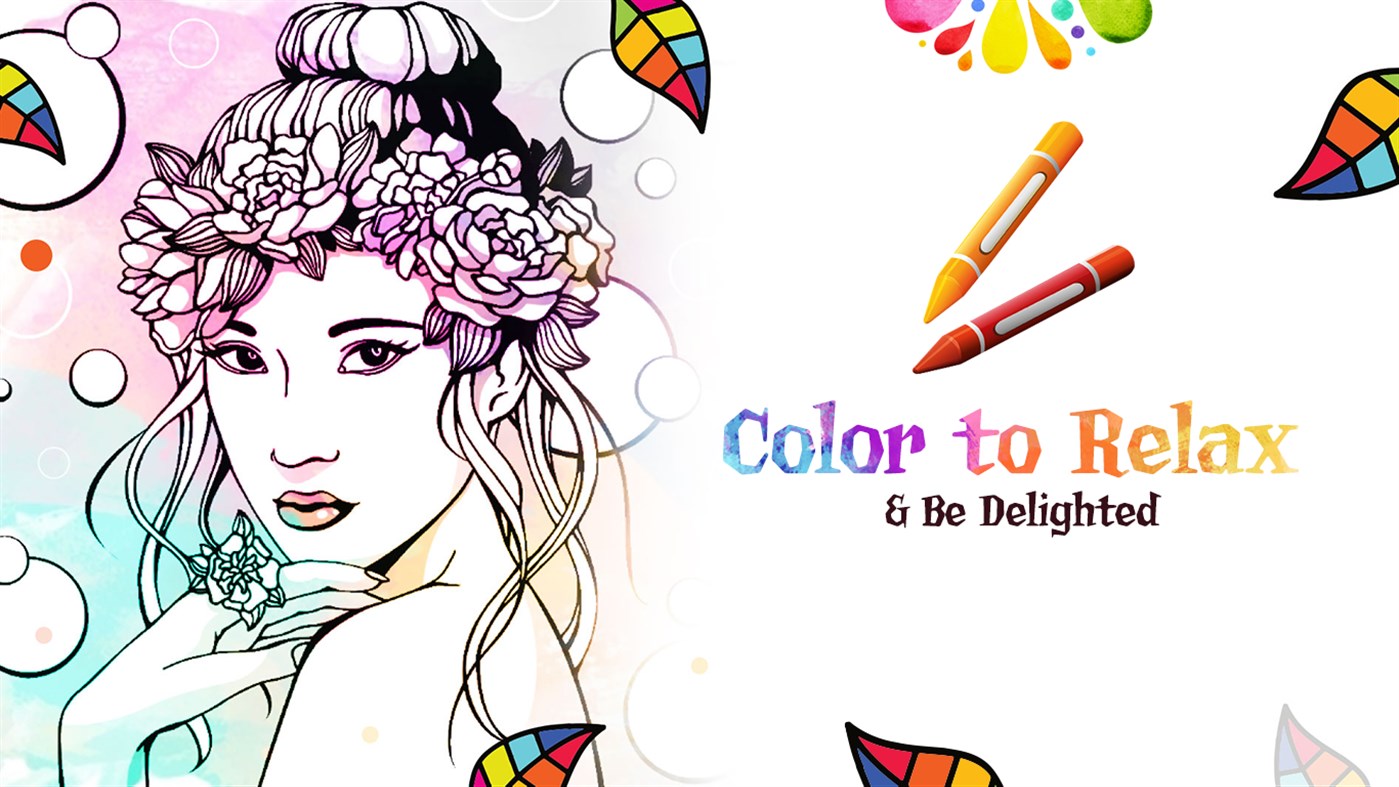 #4. Adult Coloring Book With Multiple Templates & Colors (Windows) By: Videopix