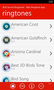 Bird Sound Ringtones - Best Ringtone App screenshot 1