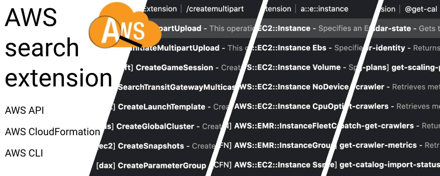 AWS Search Extension marquee promo image