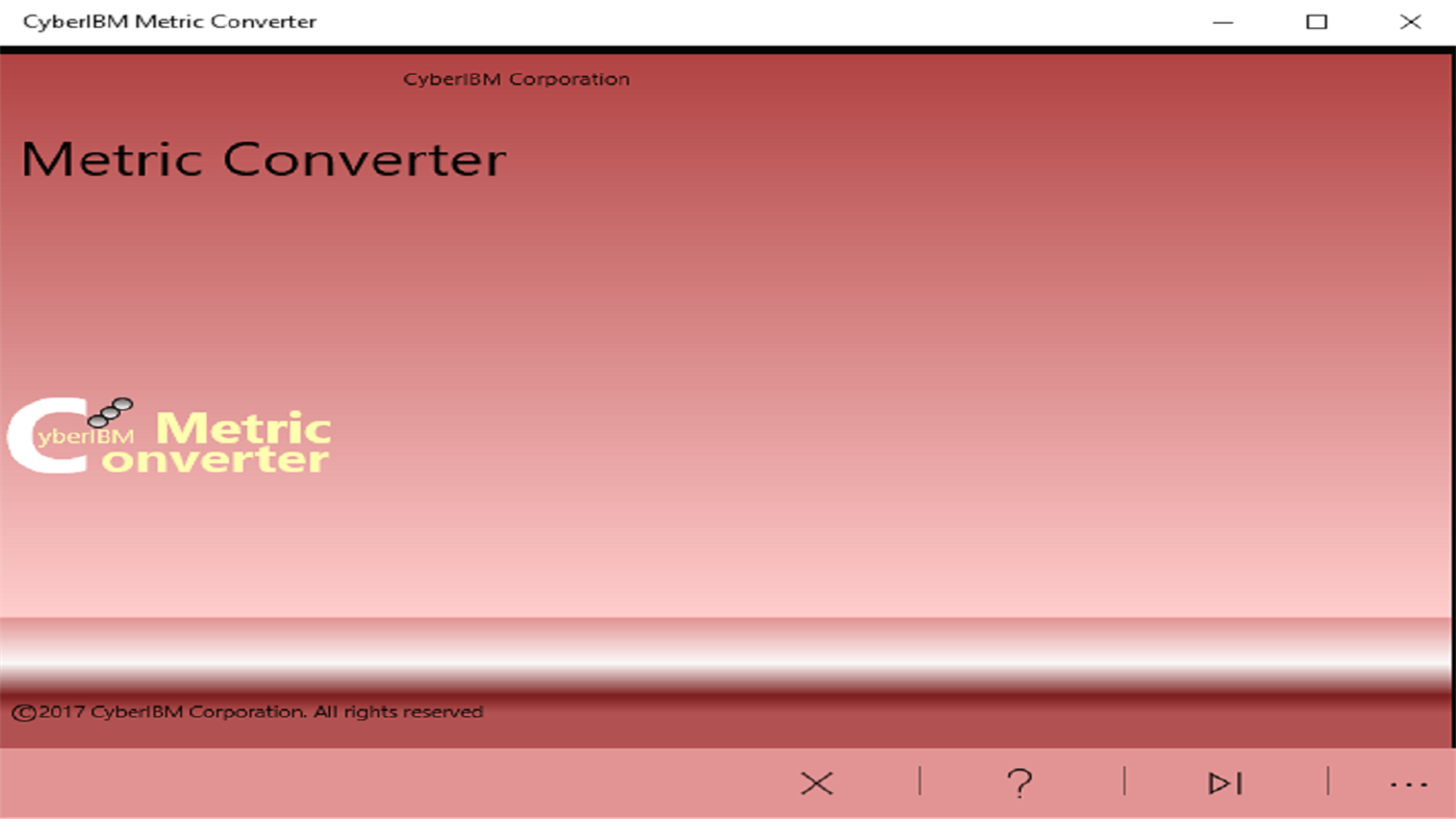 #1. Metric Converter (Windows) 来自: CyberIBM Corporation