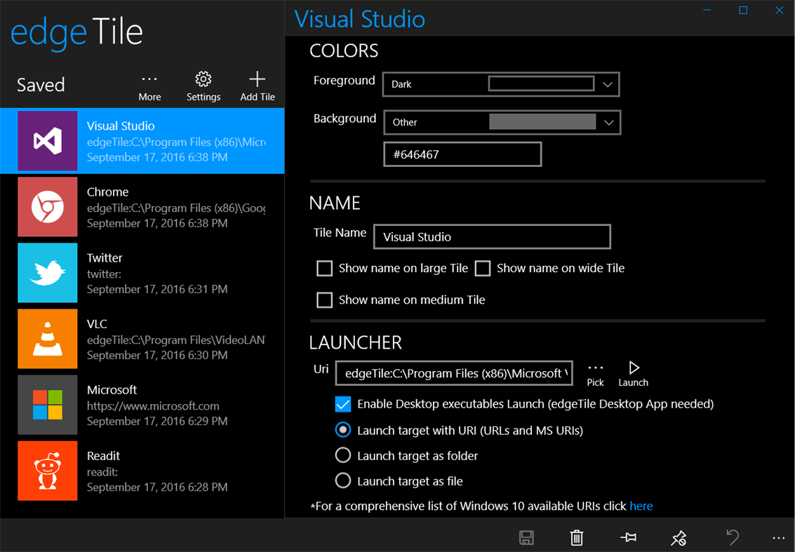 #4. edgeTile (Windows) Podle: Francesco Bonacci