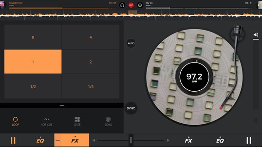 edjing 5: DJ turntable to mix and record music screenshot