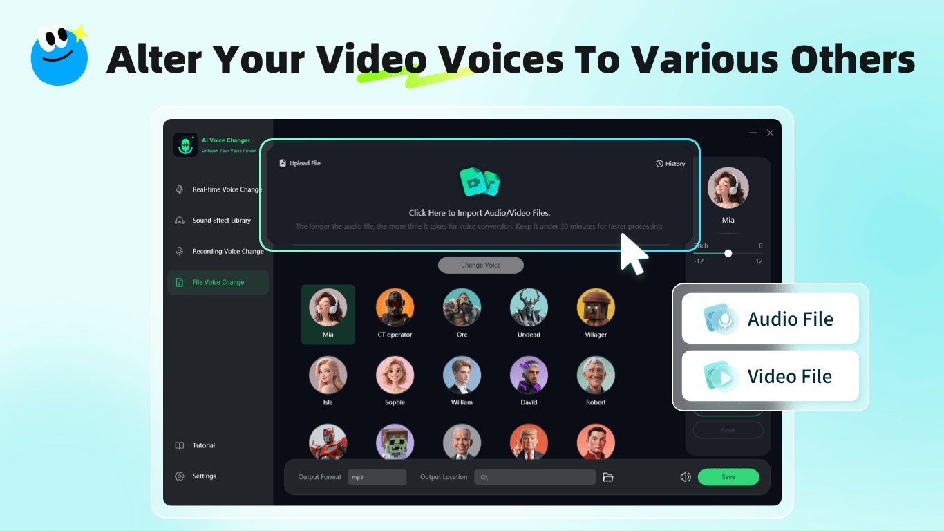 AI Voice Changer - Real-Time Male & Female Switch screenshot