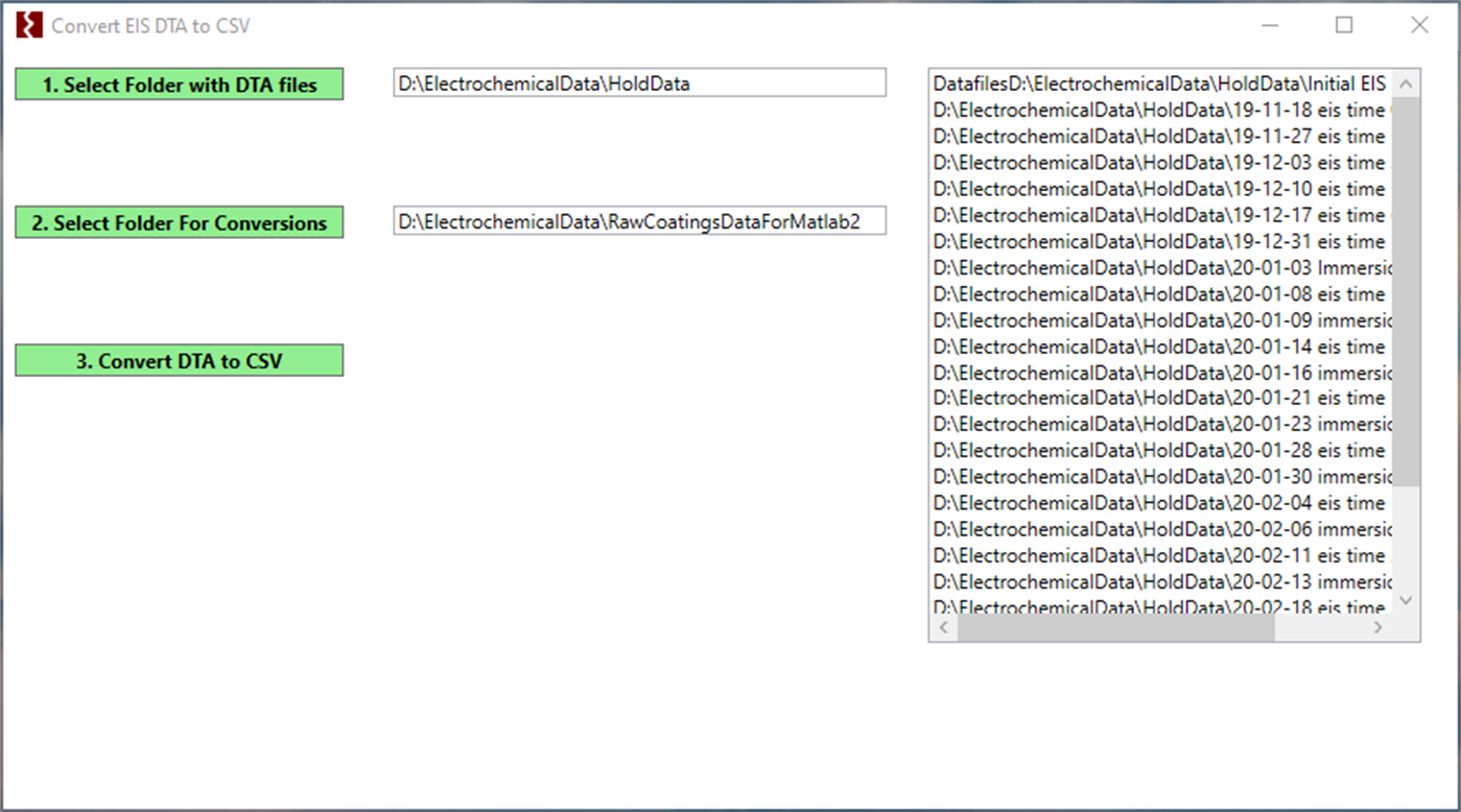 #3. EIS_to_CSV2 (Windows) Με: Center for Corrosion Science And Engineering