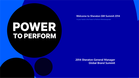 Sheraton GM Summit 2014 Screenshots 2