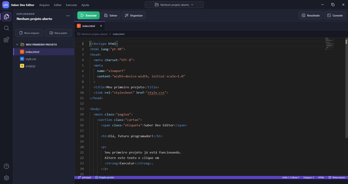 #2. Saber Dev Editor (Windows) โดย: Plataformas Tech