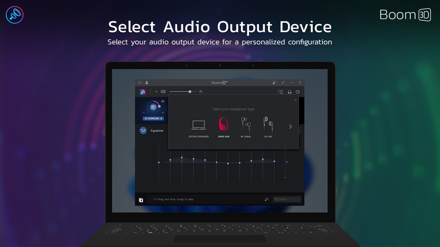 #5. Boom 3D: Audio Enhancer, Equalizer & Bass (Windows) Podle: GLOBAL DELIGHT TECHNOLOGIES PRIVATE LIMITED